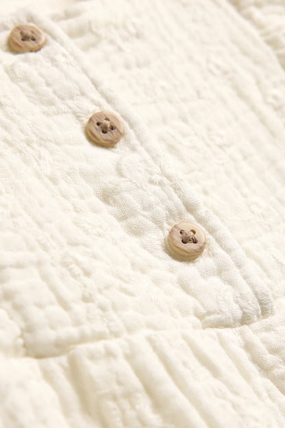 Baby girl romper - cream