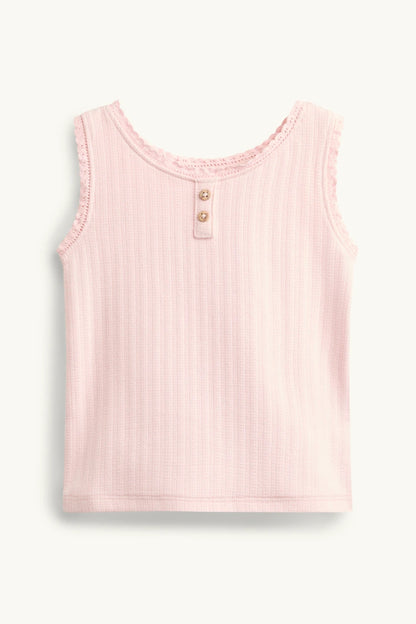 Baby Pointelle Top - Pink
