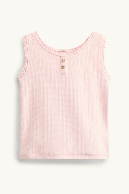 Baby Pointelle Top - Pink