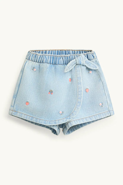 Fruits and Flowers - Baby skort - Jeans Look