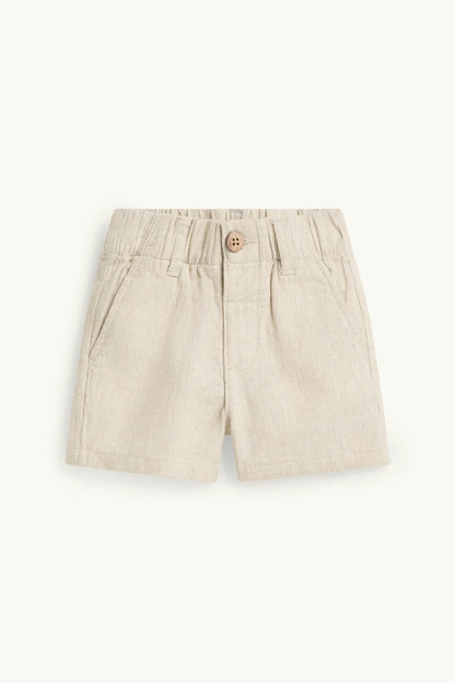 Baby outfit - shirt and shorts - blue / beige