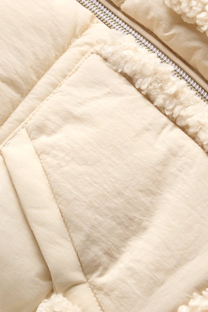 Baby quilted vest with hood - water-repellent