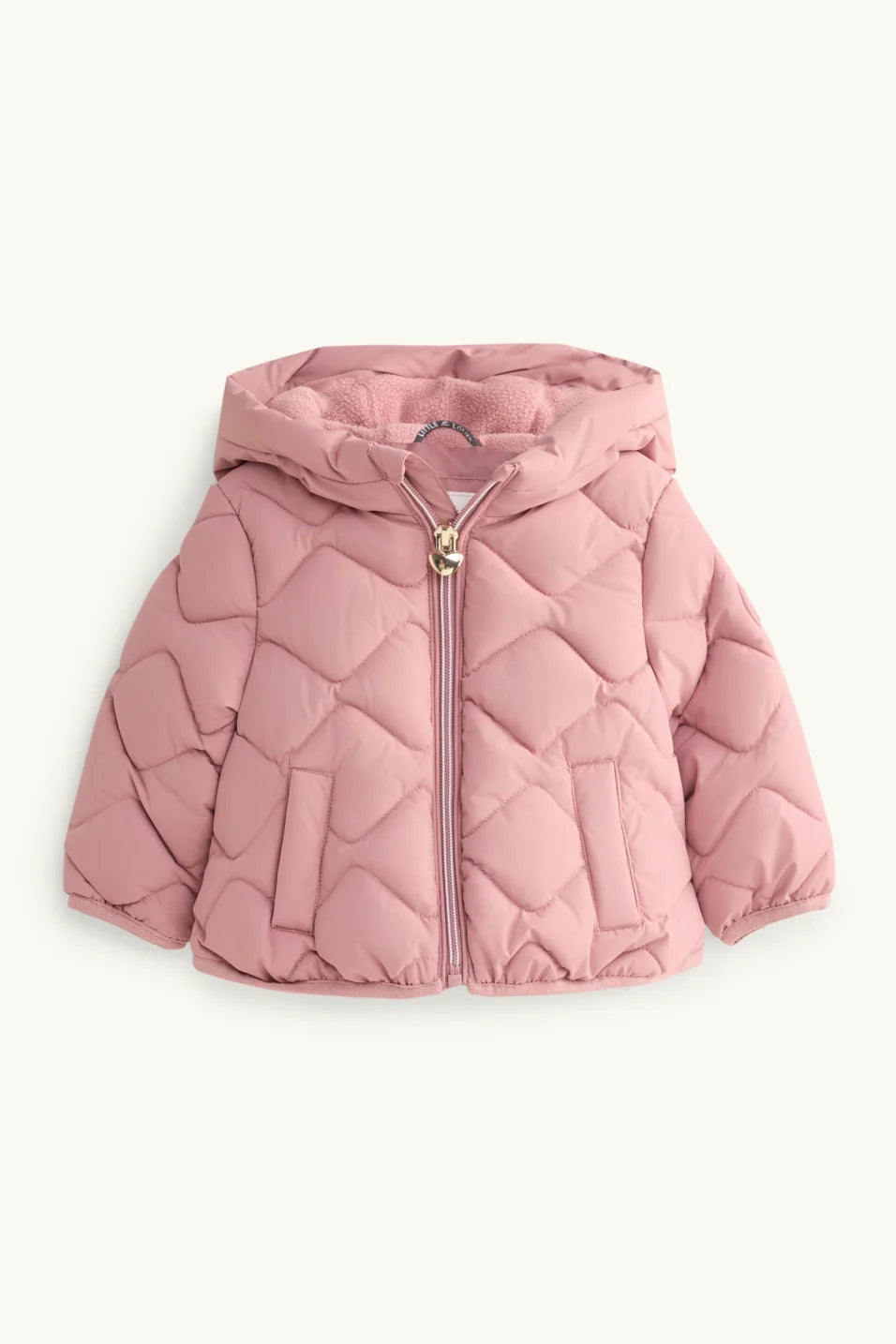 Baby quilted jacket with hood - water-repellent