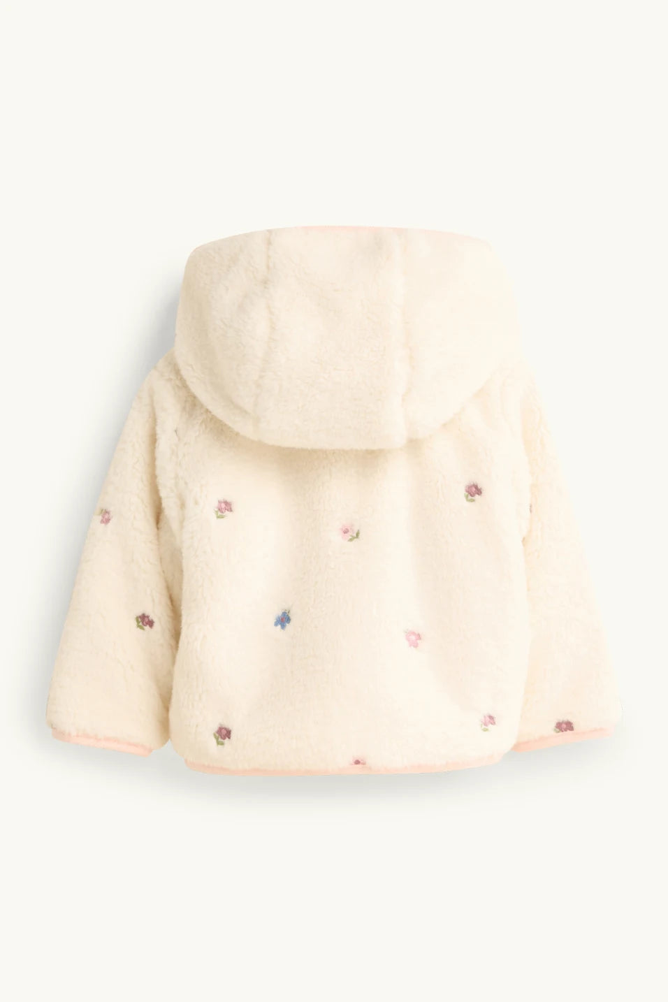 Flory - Baby fleece jacket with hood - lined