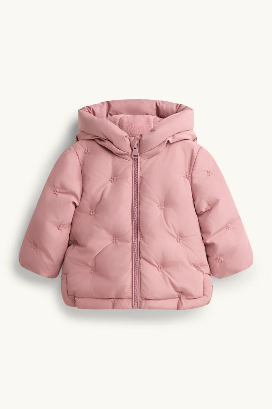 Flory -  Baby Quilted Jacket with Hood - Lined