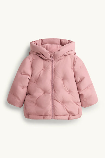 Flory -  Baby Quilted Jacket with Hood - Lined