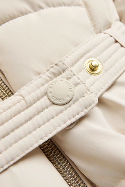 Teddy Bear  - Quilted Jacket with Hood - Lined