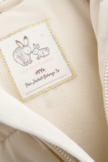 Teddy Bear  - Quilted Jacket with Hood - Lined