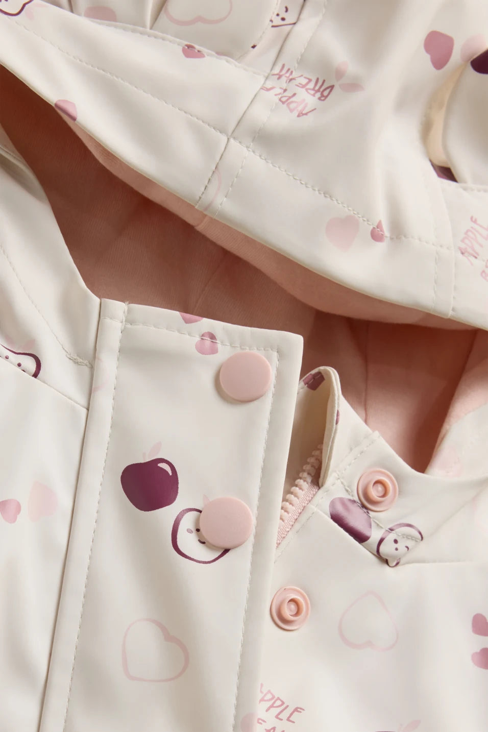 Heart and Apple - Waterproof Rain Jacket