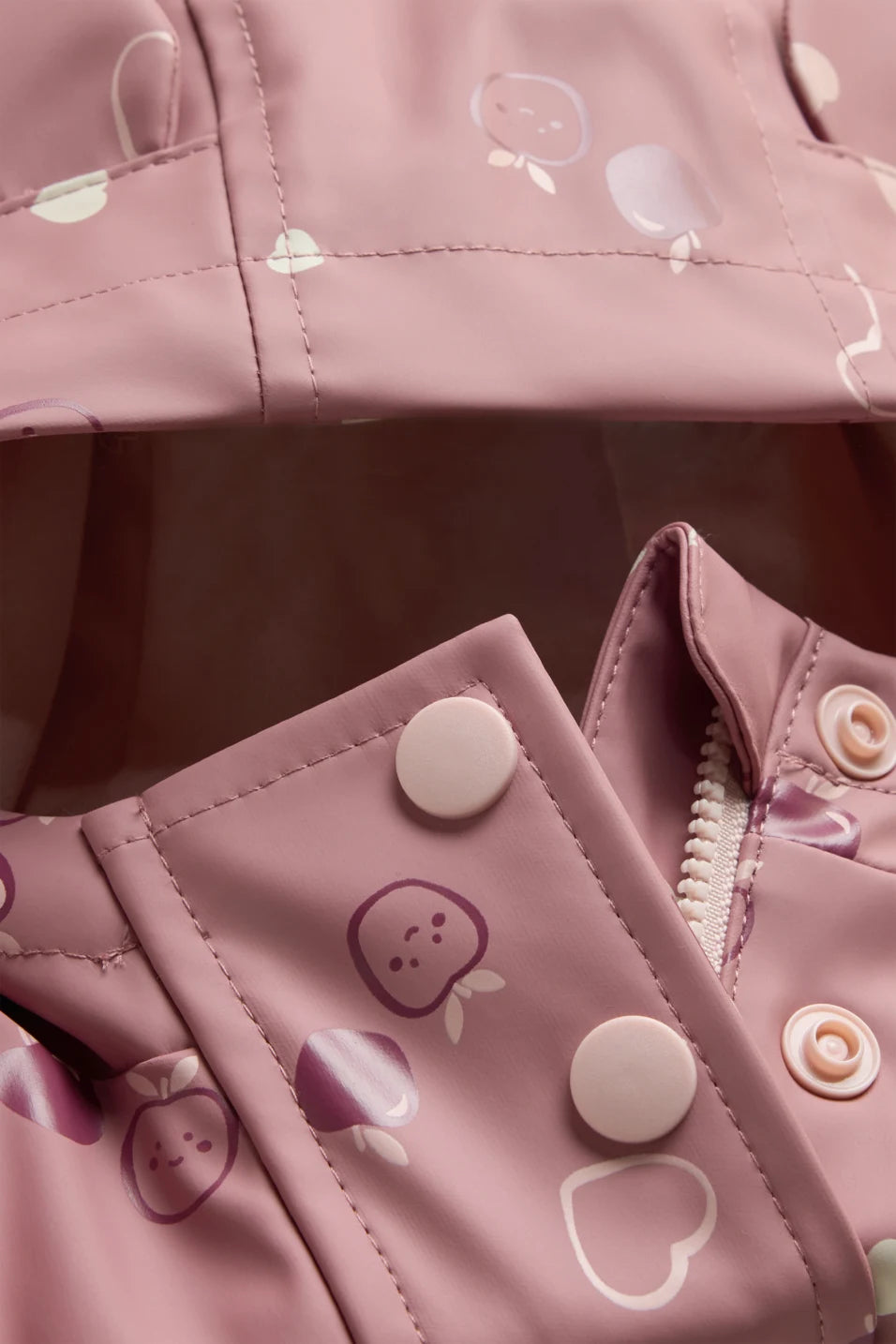 Heart and Apple - Waterproof Rain Jacket