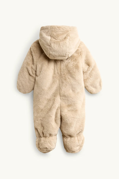 Baby Faux Fur Hooded Snowsuit