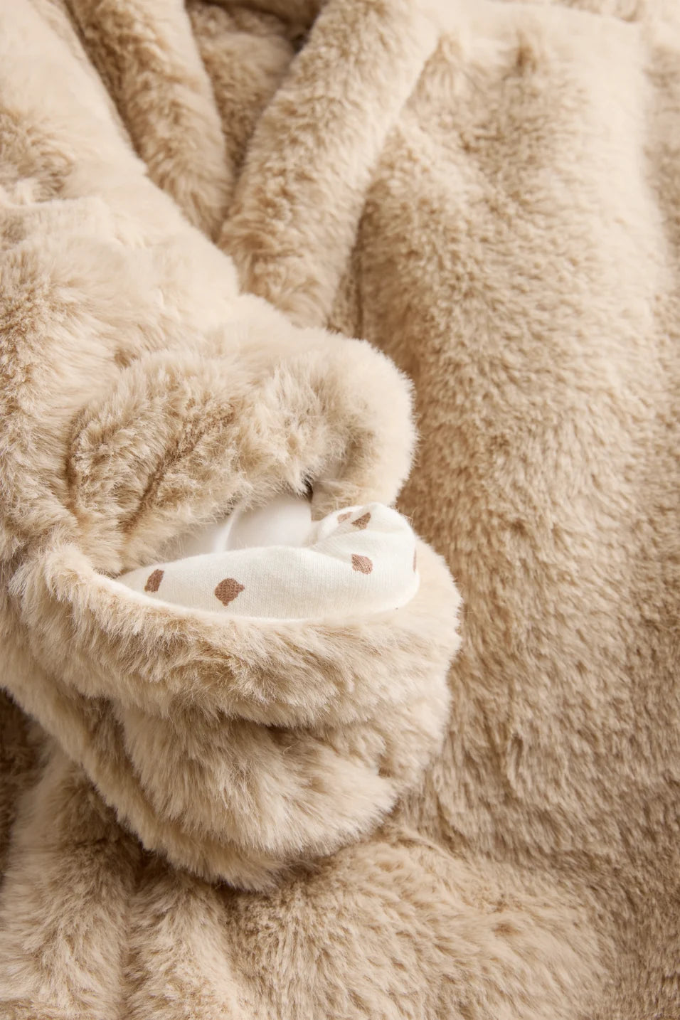 Baby Faux Fur Hooded Snowsuit