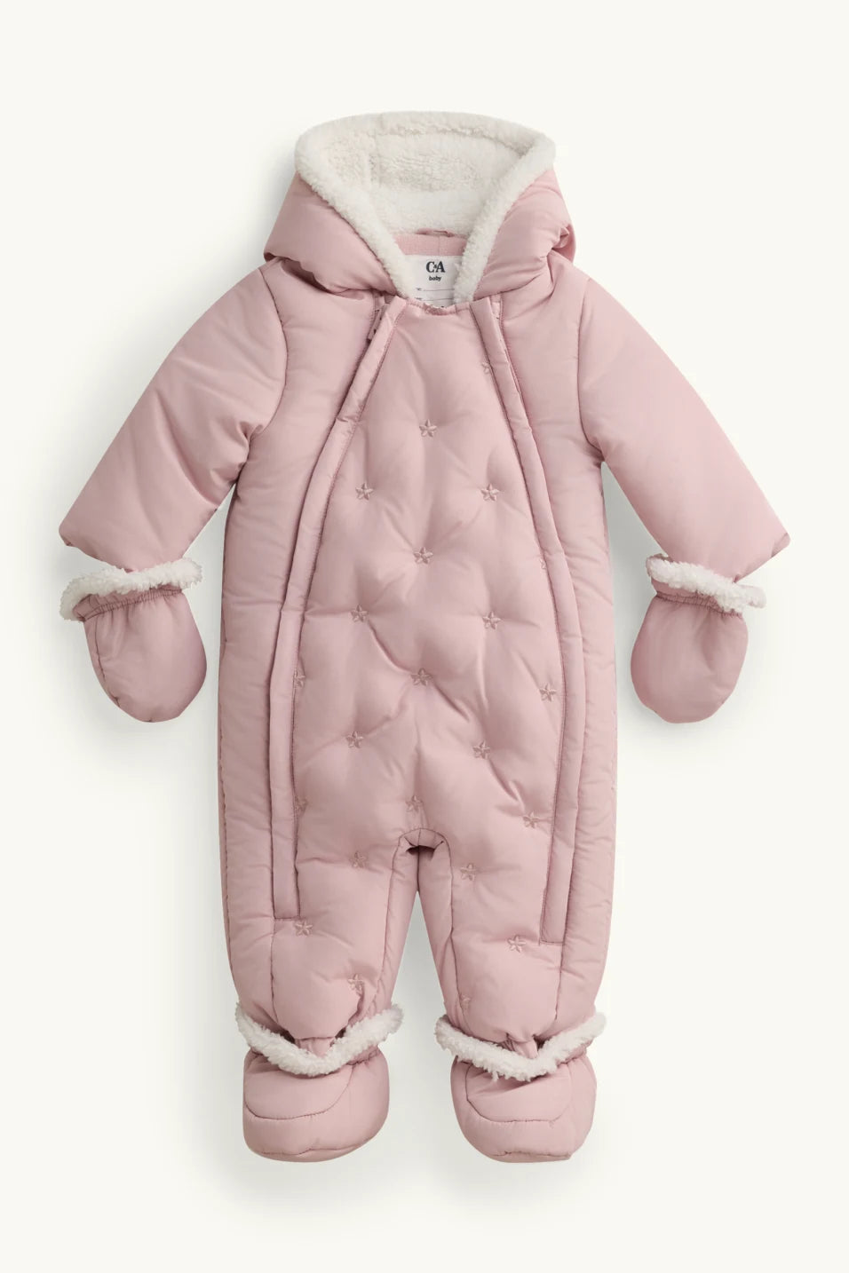 floral - snowsuit with hood