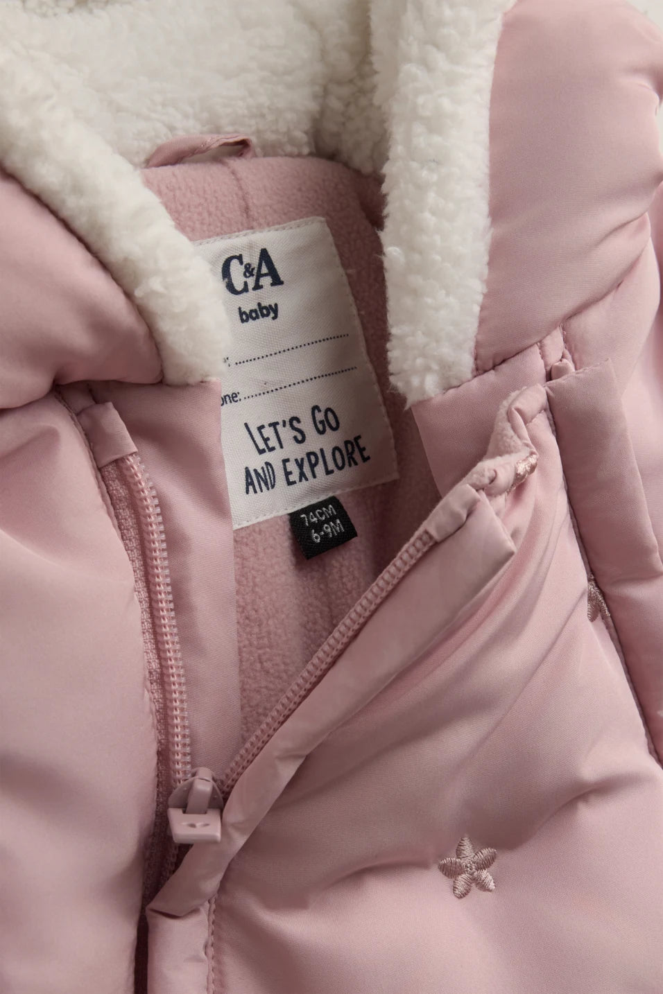 floral - snowsuit with hood