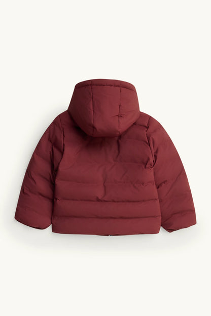 Quilted jacket with hood - water-repellent
