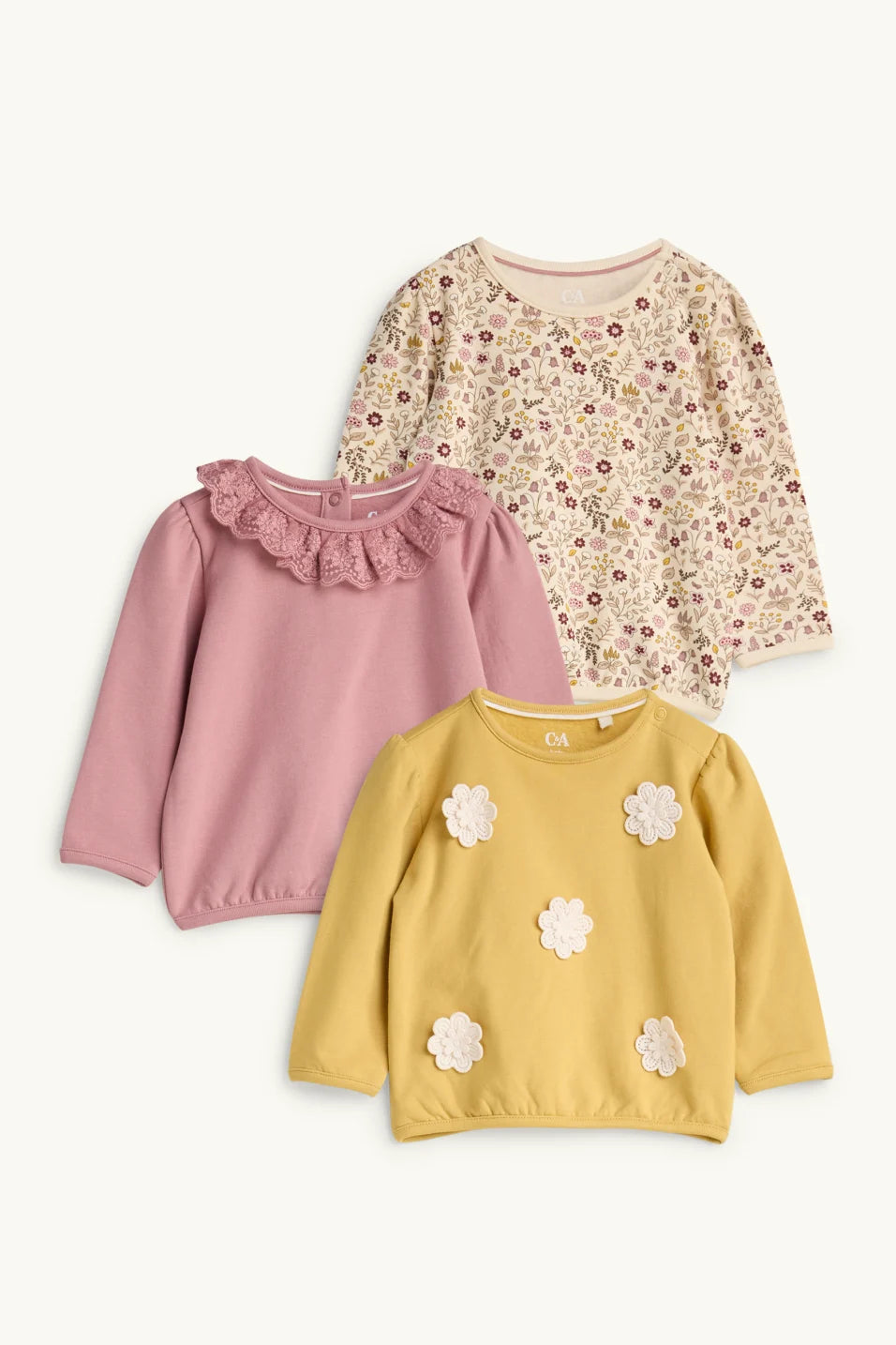 Flowers- Pack of 3 Sweatshirts