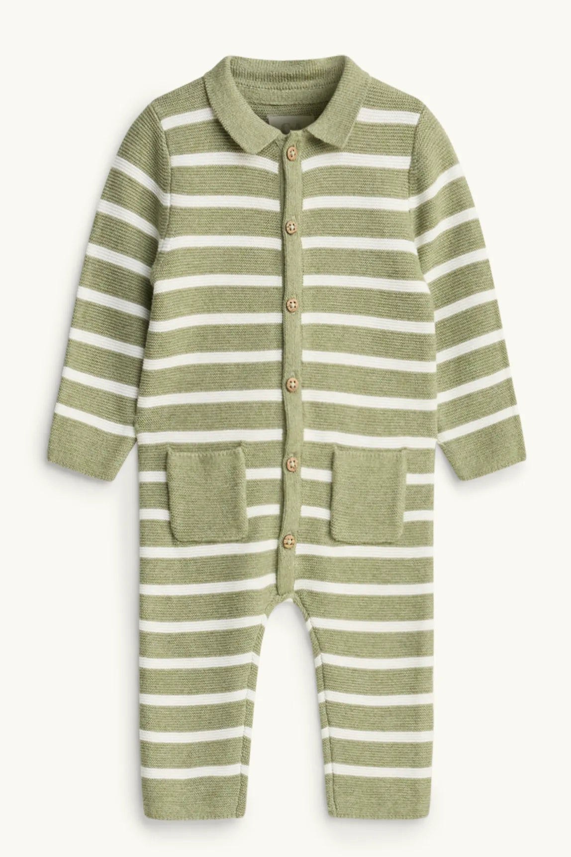 Knitted Jumpsuit - Striped