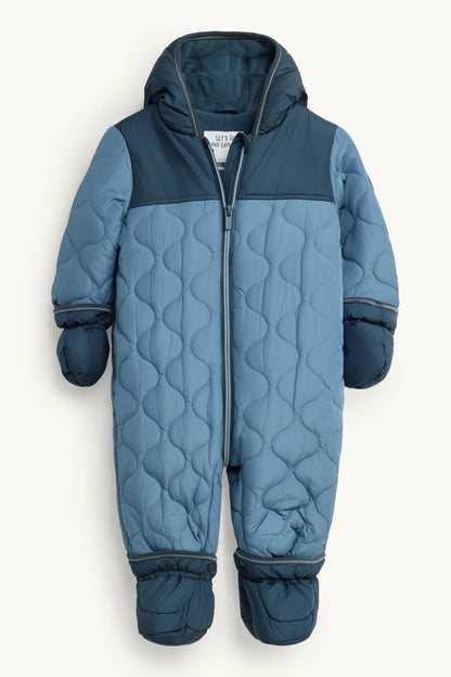 Baby snowsuit with hood