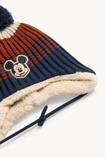 Mickey Mouse - Baby Thermo Pompom Hat - Striped