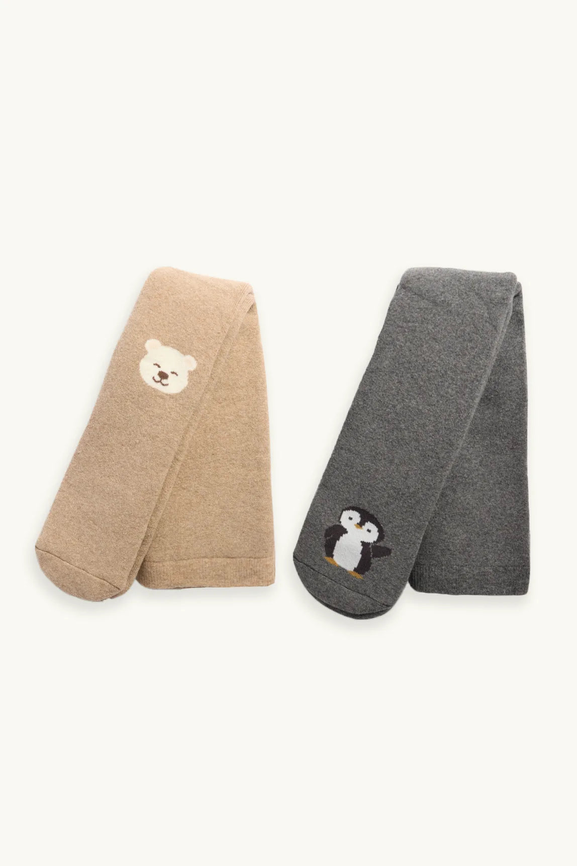 Polar Bear and Penguin - Pack of 2 Thermo Anti-Slip Tights