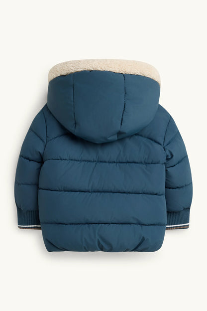 Fox - Baby Quilted Jacket with Hood - Lined