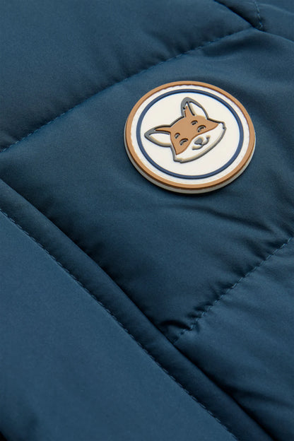 Fox - Baby Quilted Jacket with Hood - Lined