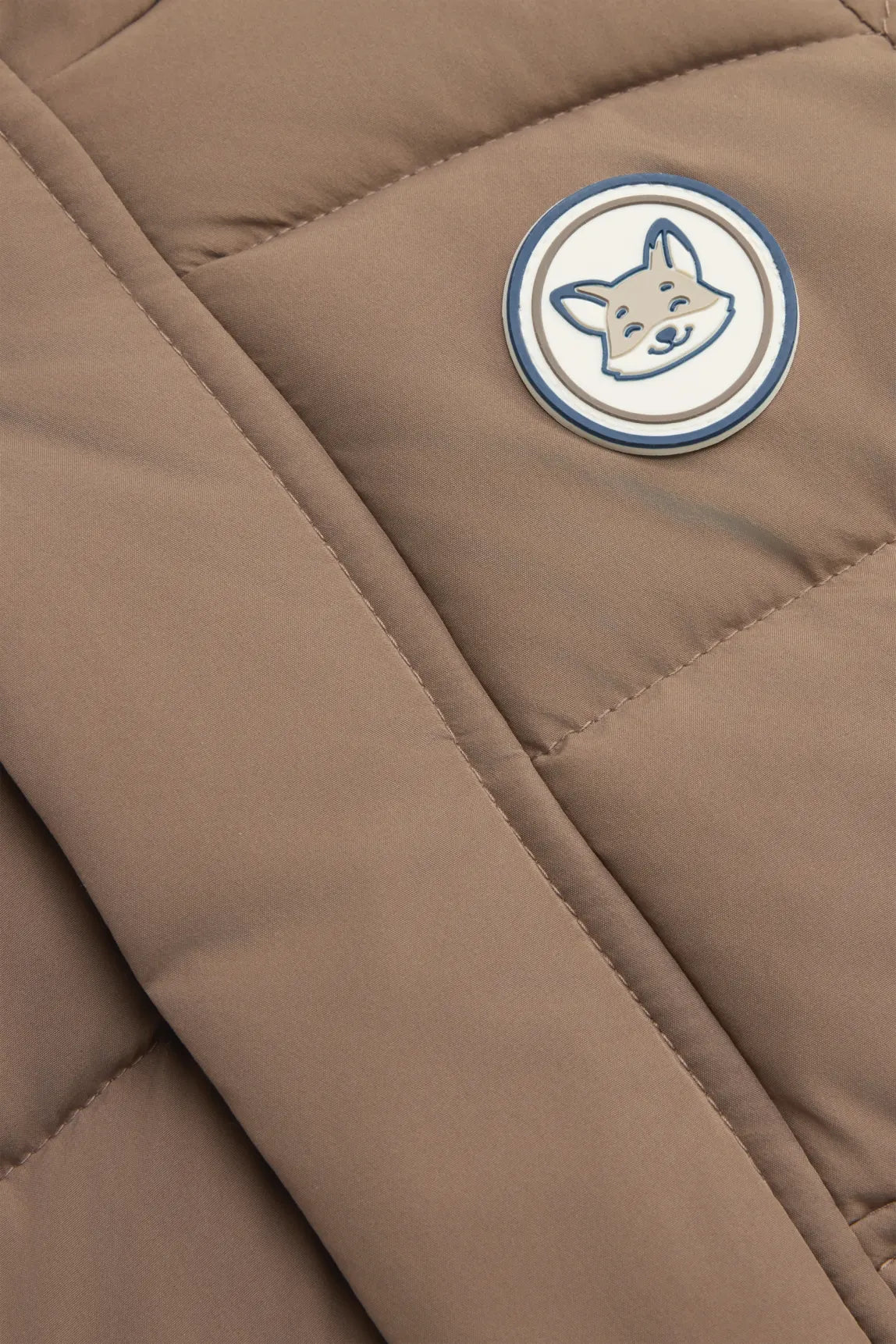 Fox - Baby Quilted Jacket with Hood - Lined