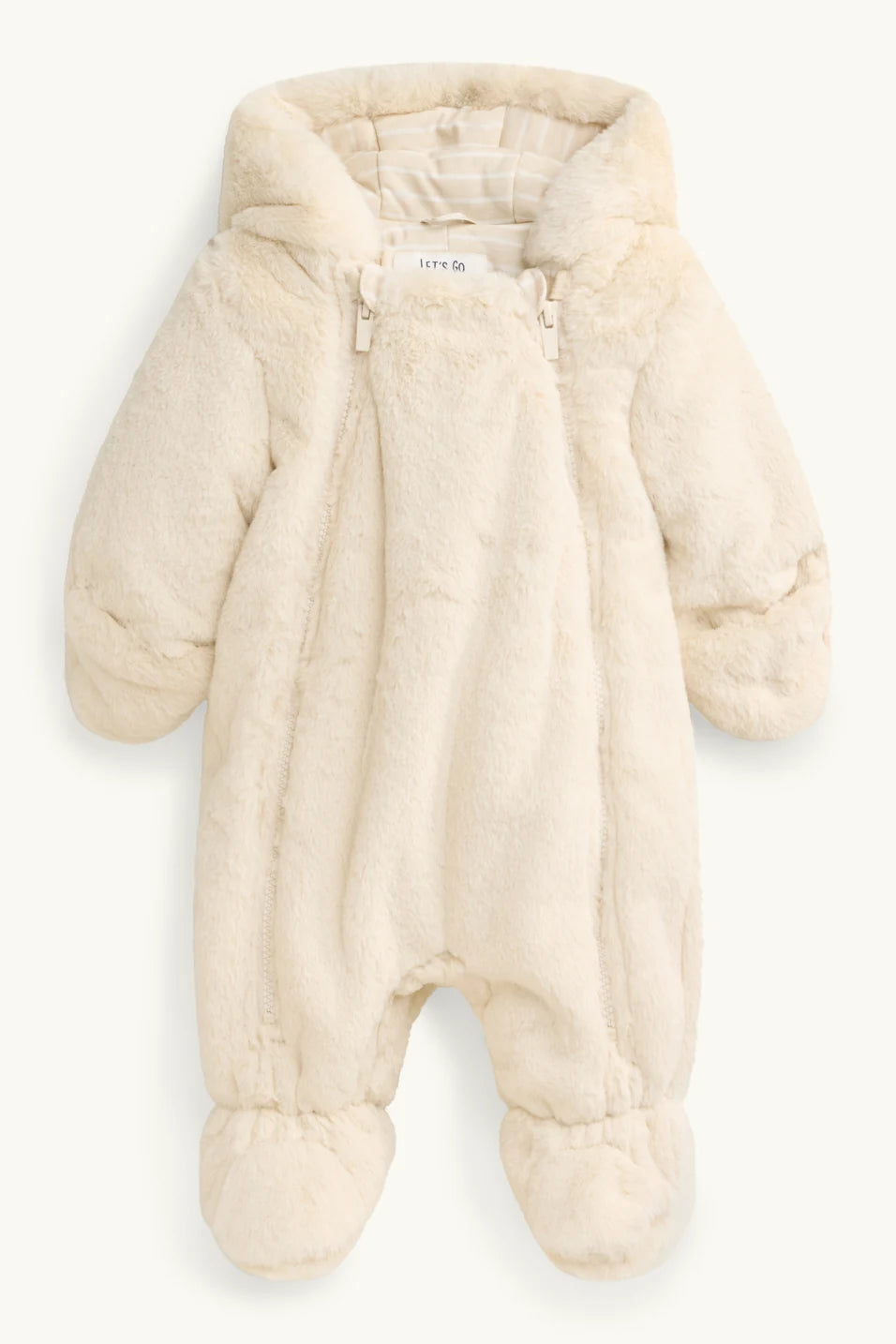 Baby Faux Fur Hooded Snowsuit