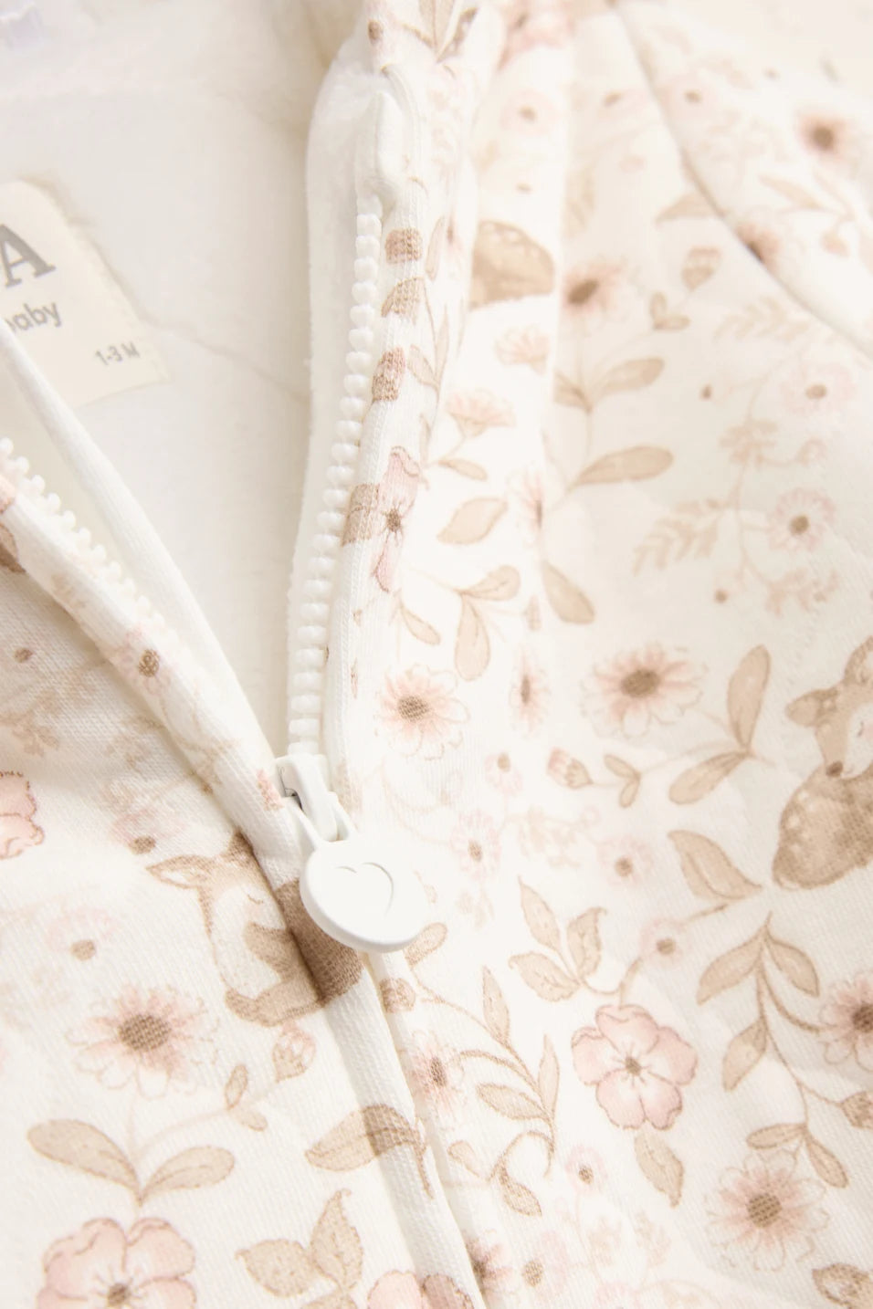 Flower and deer - Baby Overall