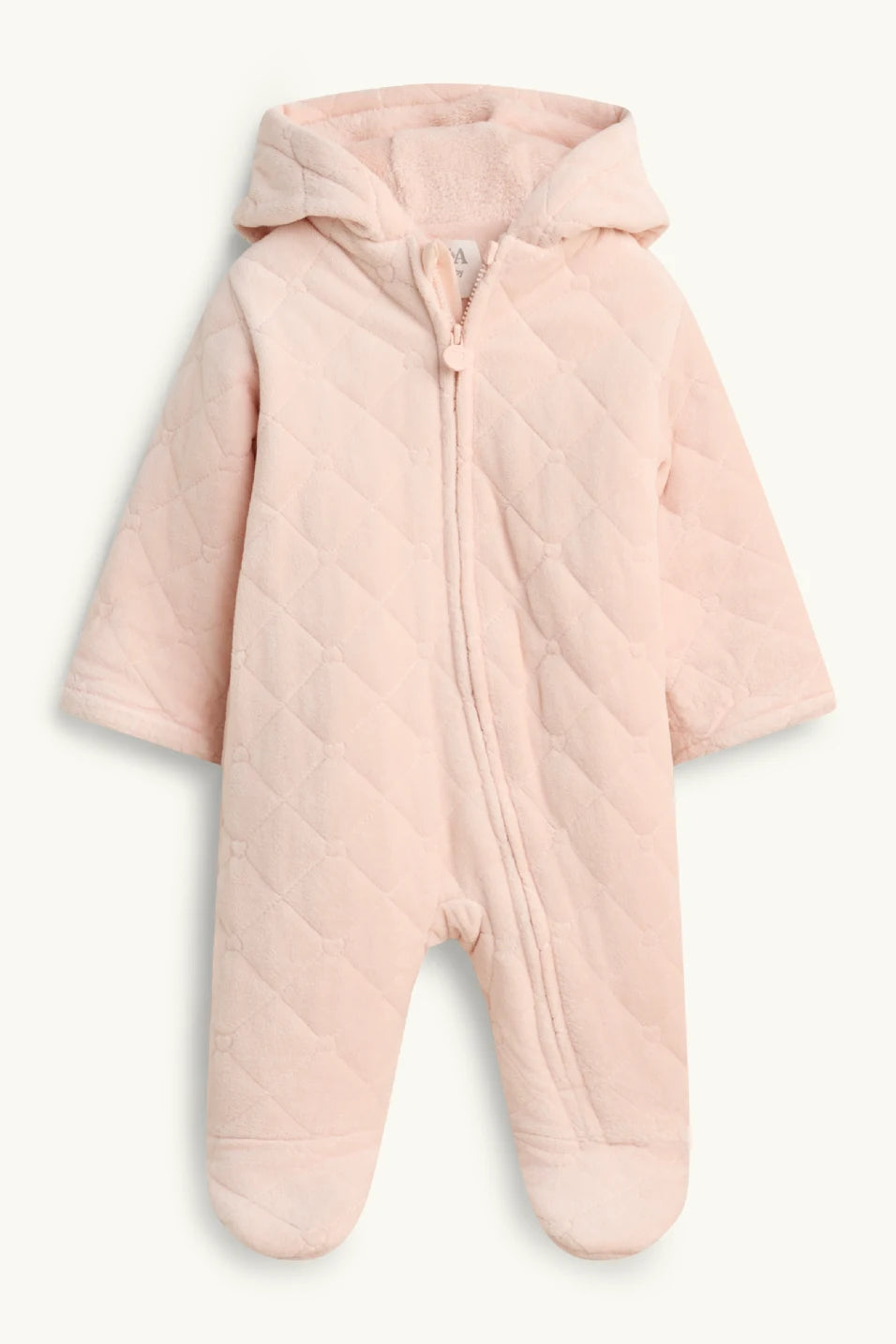Soft pink - velour overall