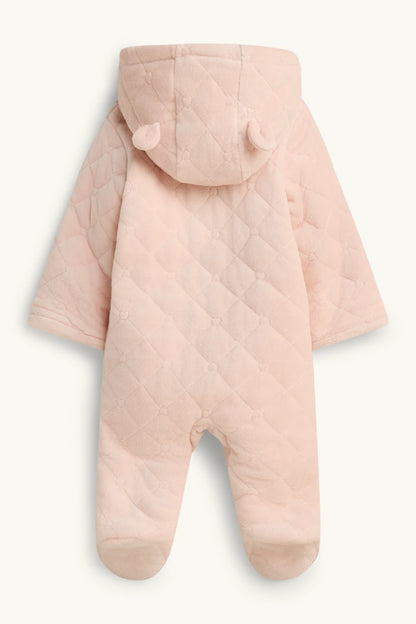 Soft pink - velour overall