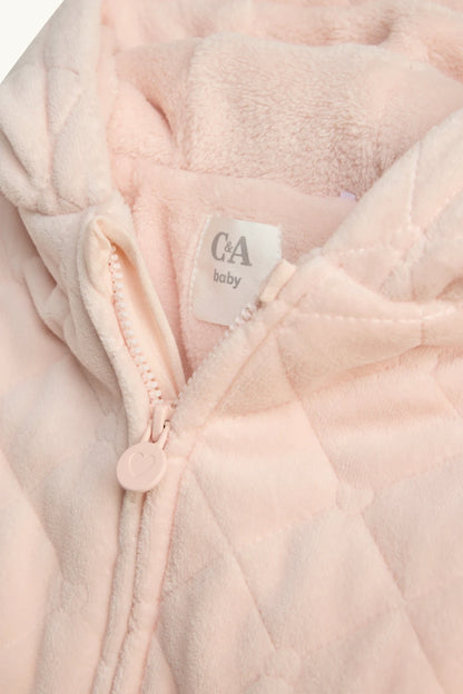 Soft pink - velour overall