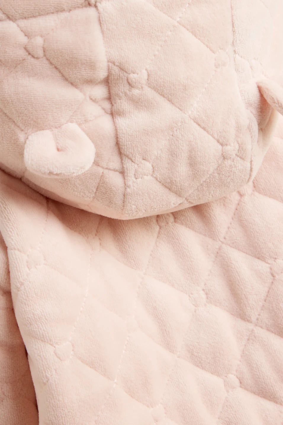 Soft pink - velour overall