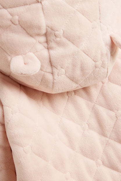 Soft pink - velour overall