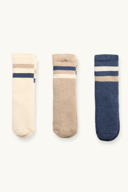 Pack of 3 - Baby - Lined Anti-Slip Socks