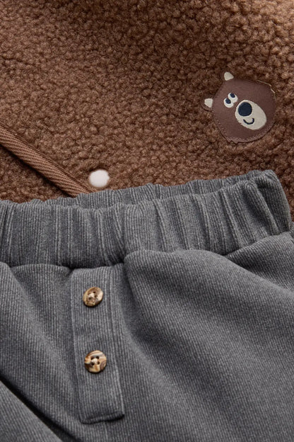 Bear- 3 pieces Baby Outfit
