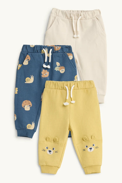 Forest and Animals - Pack of 3 Sweatpants