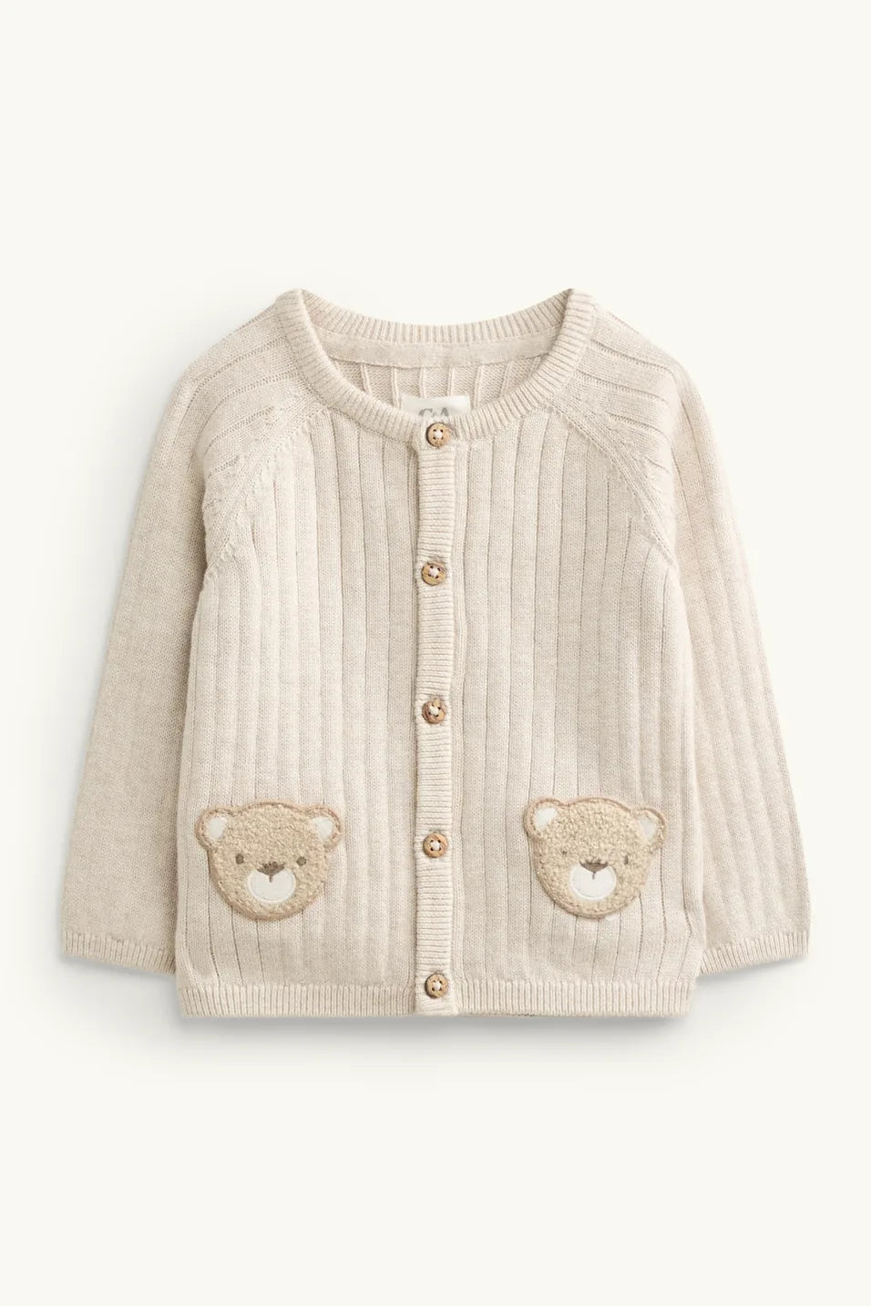 Bear - Baby knit outfit - Ribbed