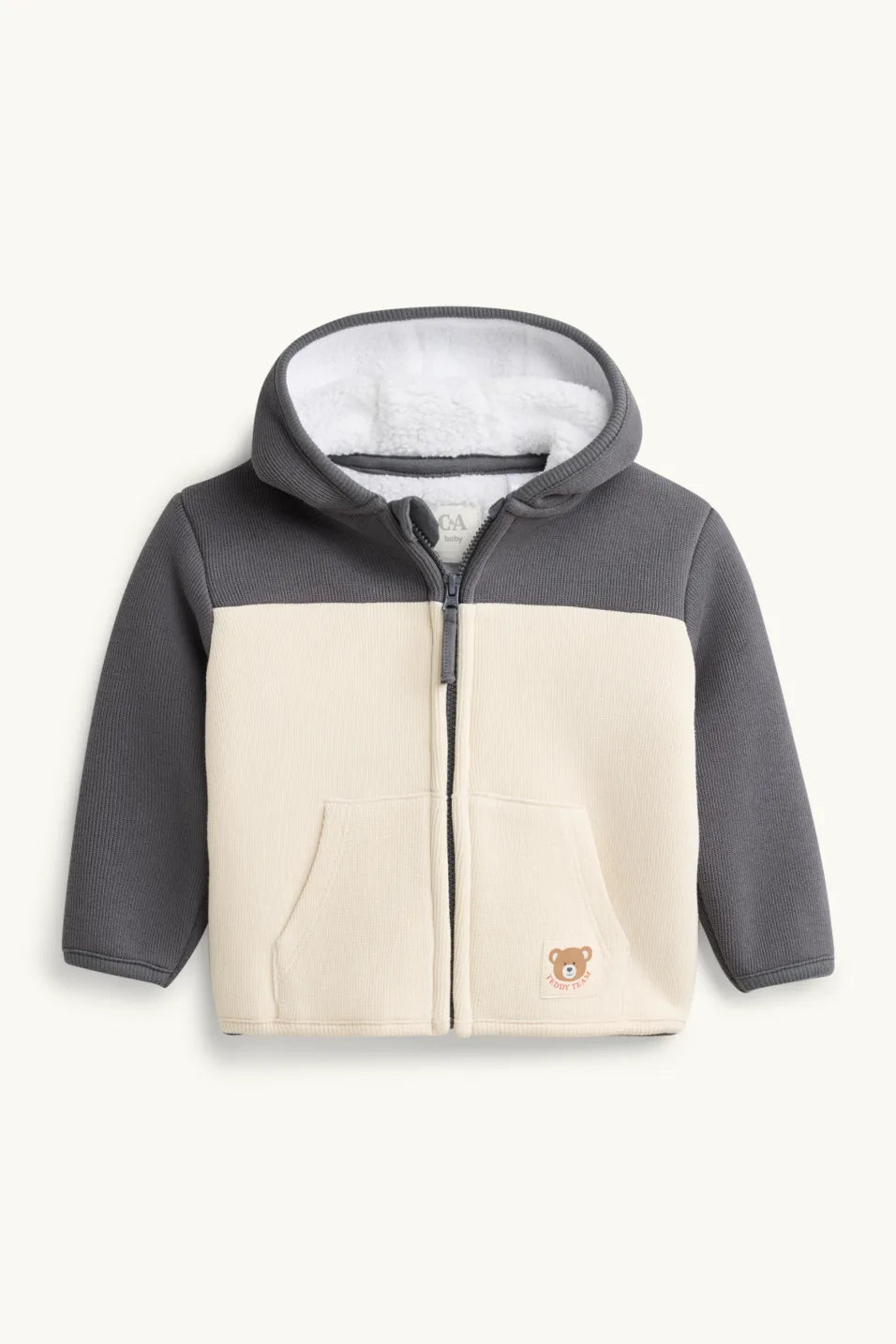 Teddy Bear - Baby Sweat Jacket - Lined