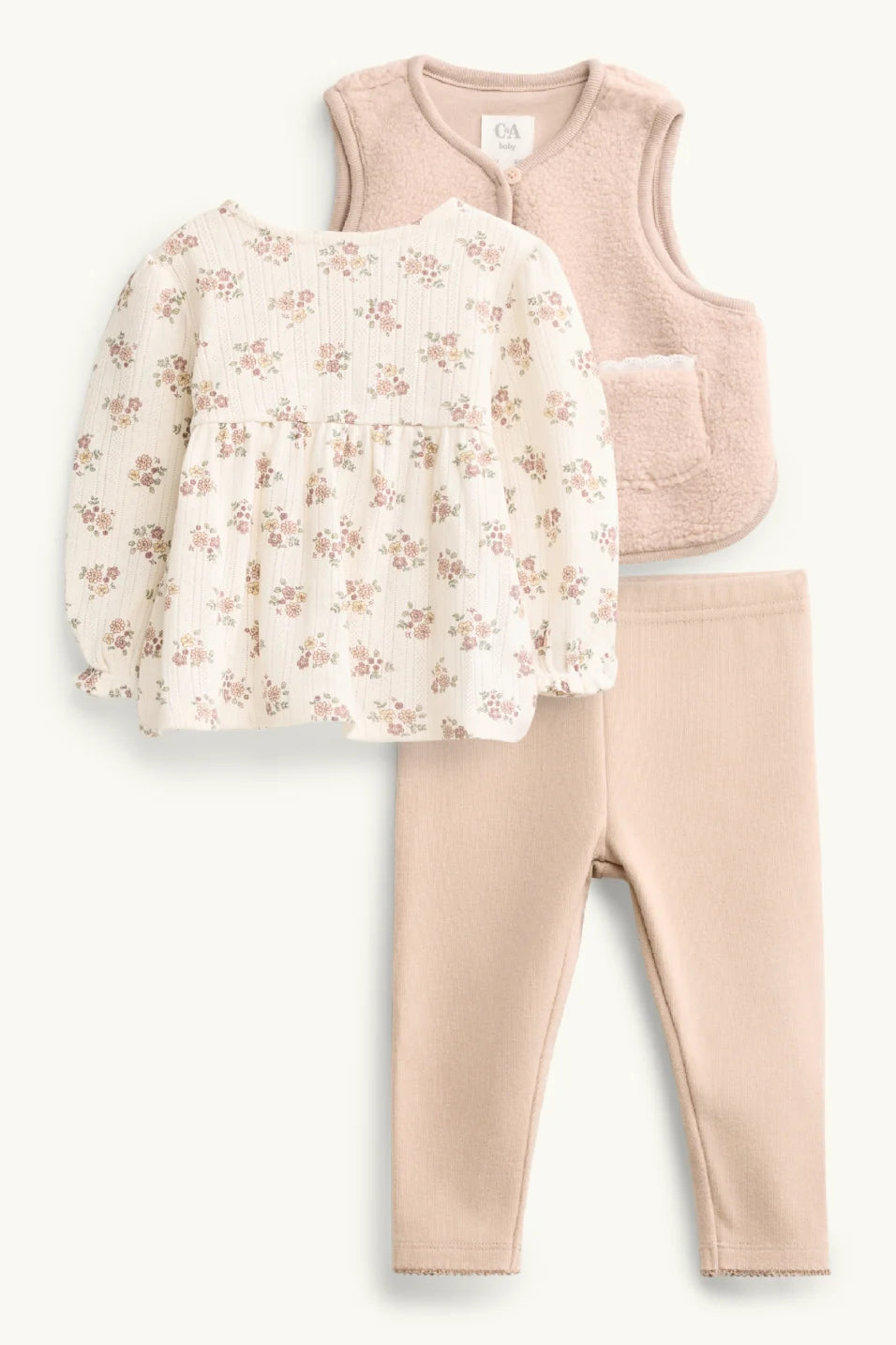 Floral - Baby Girl 3 pieces outfit