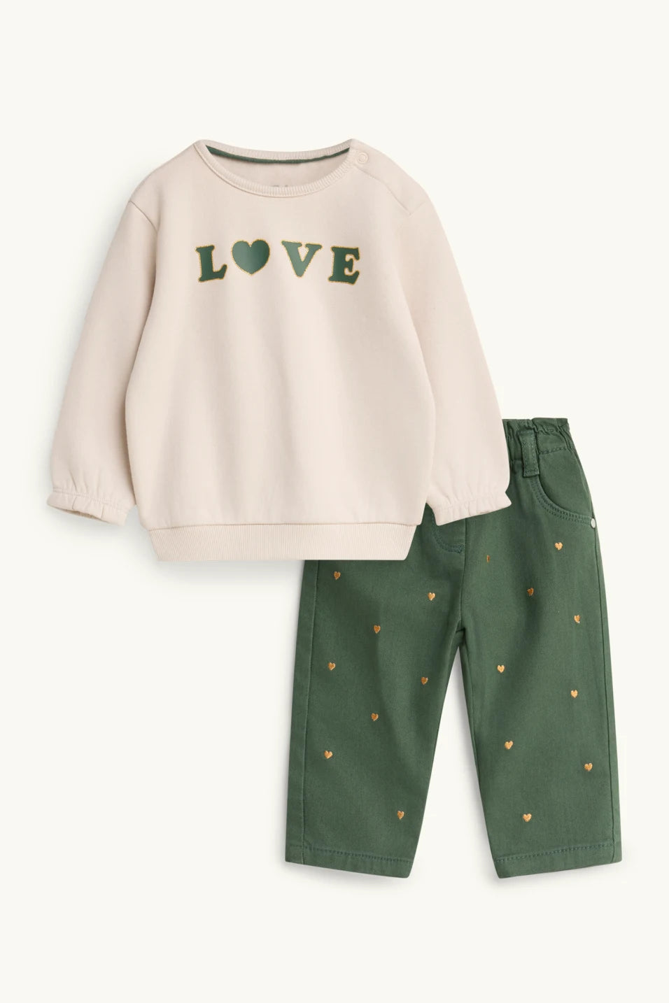Heart Baby Outfit - 2 pieces