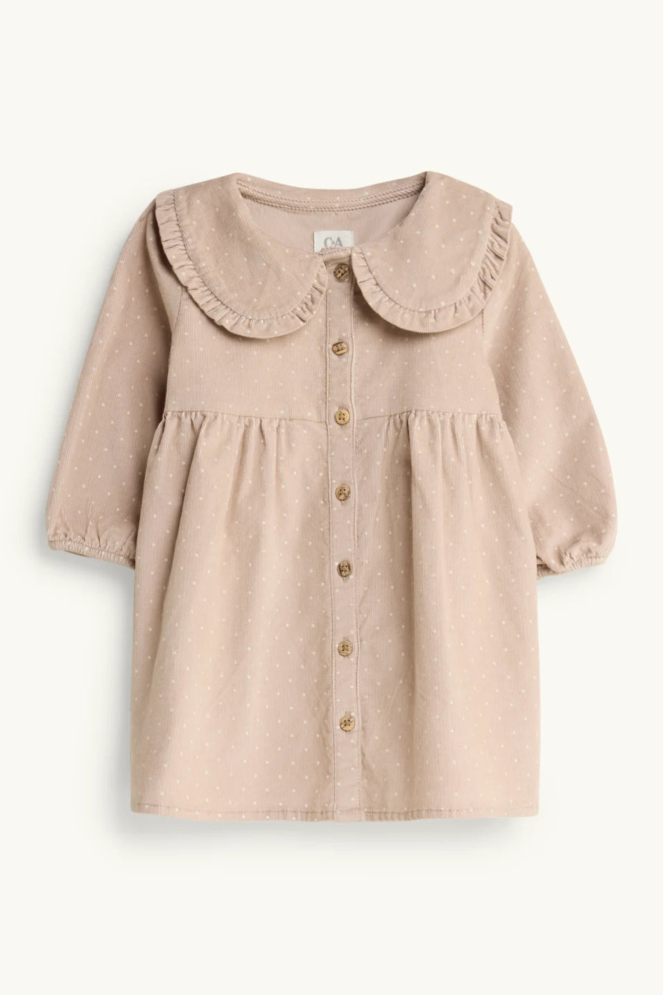 Baby Girl corduroy dress - dotted