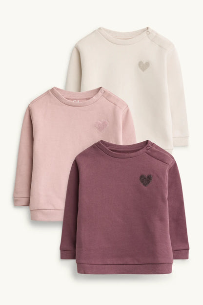 Hearts- Pack of 3 Sweatshirts