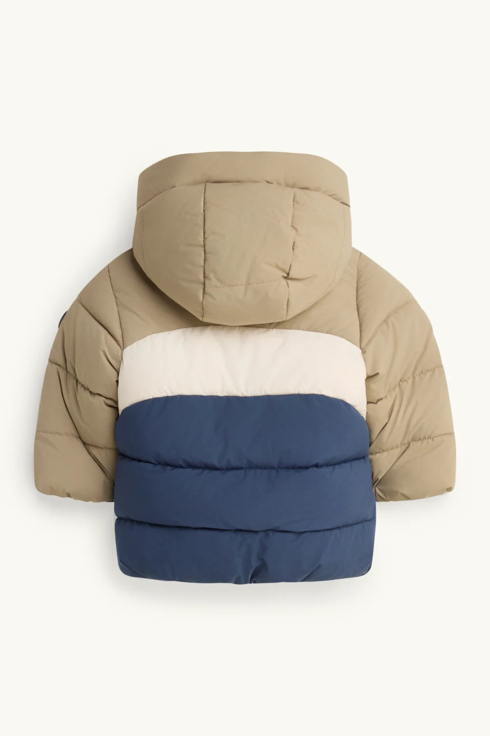 Bear - Baby Quilted Jacket with Hood - Lined