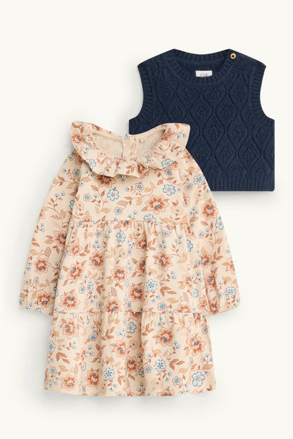 Flower - baby dress set