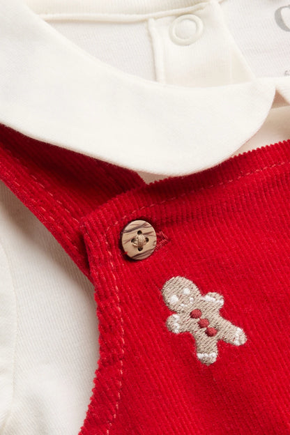 Reindeer and Candy Cane - Baby Christmas Dress