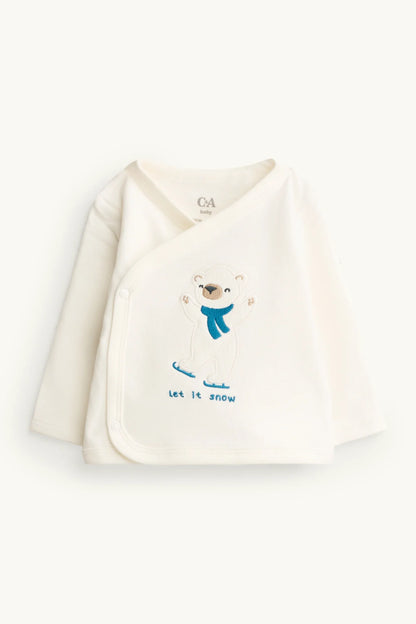 Polar Bear - Baby Pyjamas - Plush Lined