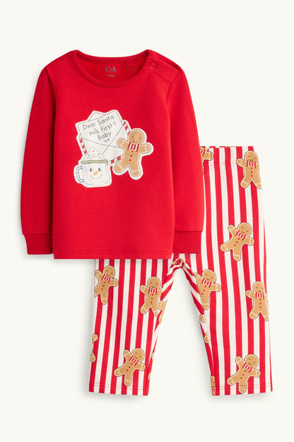Gingerbread Man - Baby Christmas Pyjamas