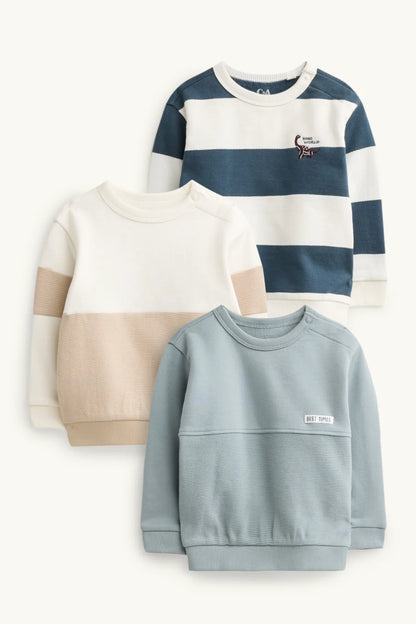 Dino - Pack of 3 Sweatshirts