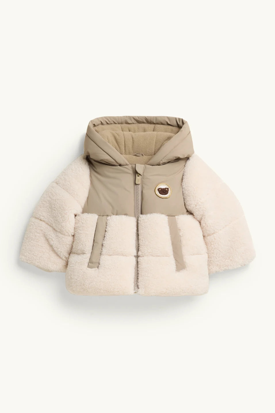 Bear - Teddy Jacket with Hood - Lined